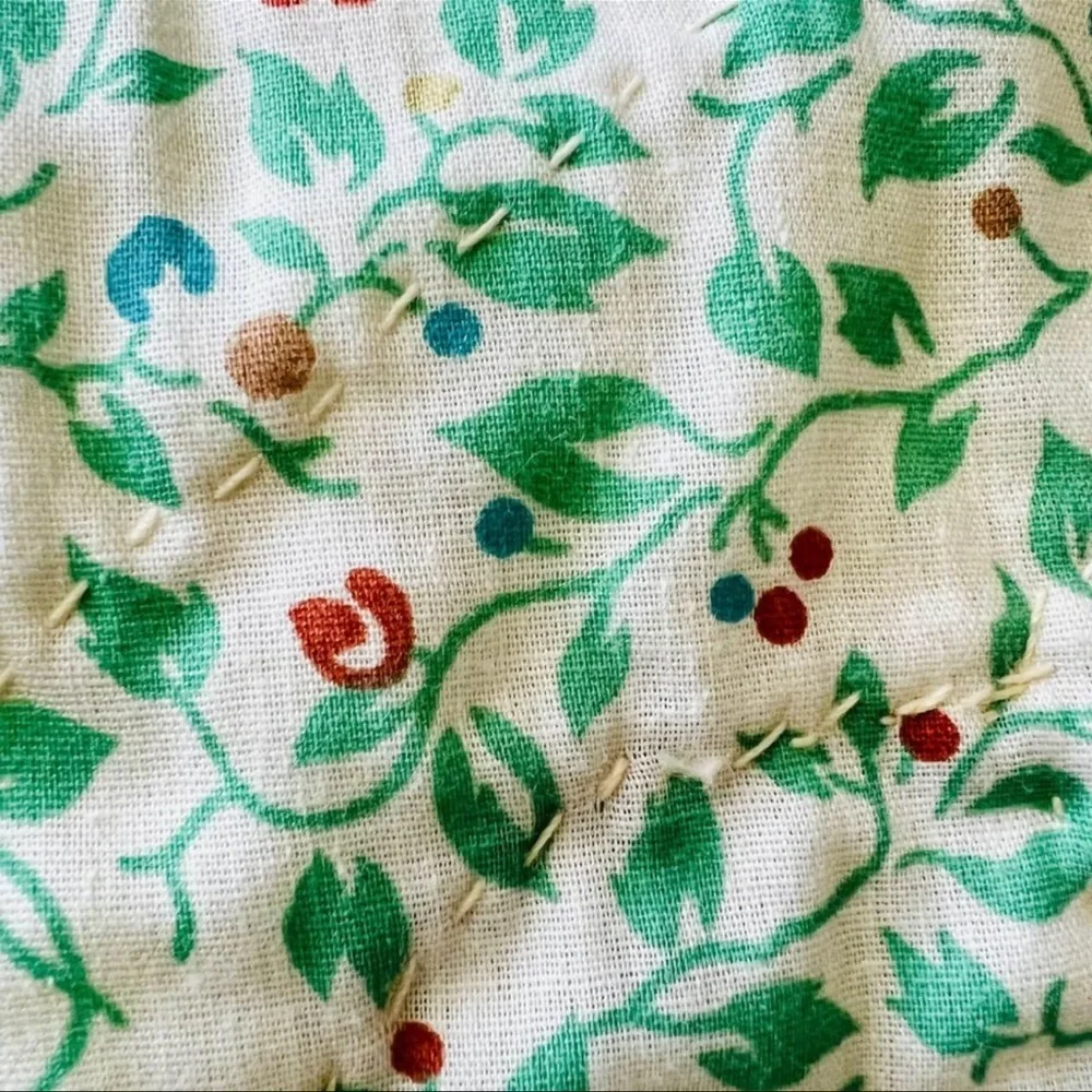 68”x82” Twin Size Homemade Hand Stitched Dresden Plates Quilt for kids room.
